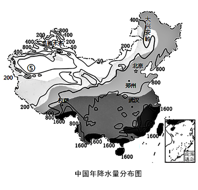 读中国主要的畜牧业区和种植业区分布示意图,回答下列问题。